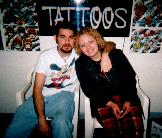 ME and JESSICA hangin' at the TATTOO shop!! FURLONG'S BEST AROUND!!!